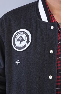lrg the class of 47 letterman jacket in black this product is out of