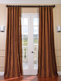 milazzao faux silk taffeta stripe curtains drapes luxurious affordable
