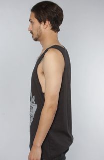 Obey The Victory Stencil Slub Tank in Jet Black