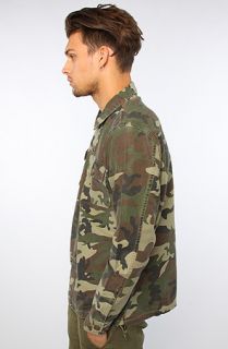 Obey The Canter Buttondown in Camo Concrete