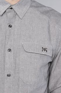 N4E1 The Milk Buttondown Shirt in Chambray Black