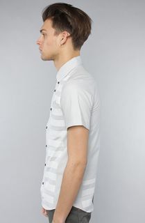 11 After 11 The Striped Print SS Buttondown Shirt in Grey  Karmaloop