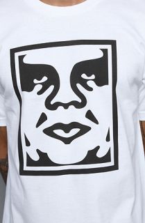 Obey The Icon Face Standard Issue Basic Tee in White