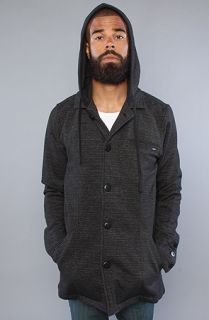 RVCA The Peeper Jacket in Black Concrete