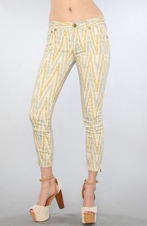 Free People The Ethnic Printed Cropped Skinny Jean