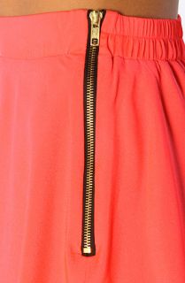 Naven The Circle Skirt in Neon Salmon