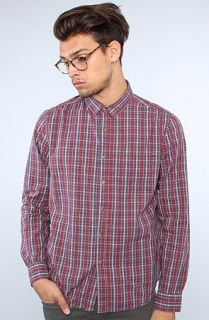 Cheap Monday The Loose Pocket Buttondown Shirt in Wine Check