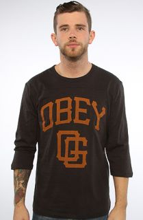 Obey The Gigantes Jersey in Black Concrete