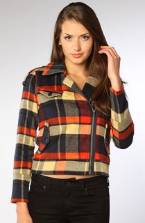 Hurley The Quiet Rebel Plaid Jacket in Pinata Red