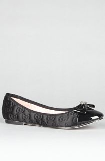 Hello Kitty Footwear The Dauphine Flat in Black