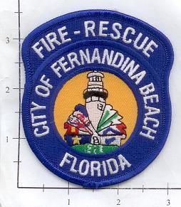 Florida   City of Fernandina Beach Fire Rescue FL Fire Dept Patch