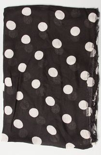 Accessories Boutique The Polka Dot Scarf in Black