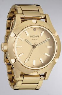 Nixon The Camden Watch in All Gold Concrete