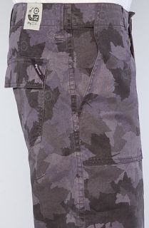 LRG The Children Of Vision True Straight Fit Camo Shorts in Plum
