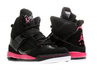 Nike Air Jordan Flight 45 High GS Black Girls Basketball Shoes 524864