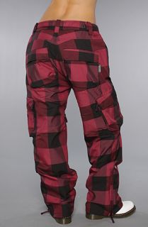 Nikita The Remarkable Snowboarding Pants in Black Beet Red  Karmaloop