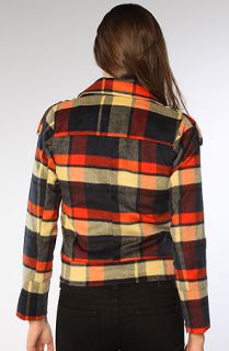 Hurley The Quiet Rebel Plaid Jacket in Pinata Red