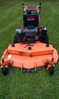 SCAG MOWER HYDRO DRIVE ELECTRIC START 48 W SULKY EXCELLENT MACHINE