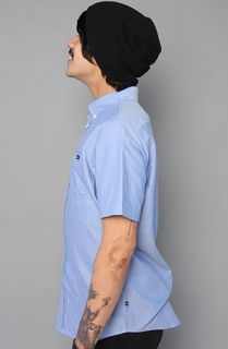 RVCA The Thatll Do SS Buttondown Shirt in Blue