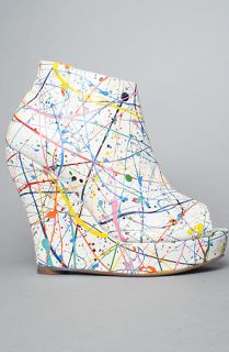 Jeffrey Campbell The Tick Paint Shoe in White Multi