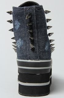 The Spiked Elevation Sneaker in Black