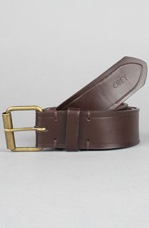 Obey The Working Man 2 Belt in Brown Concrete