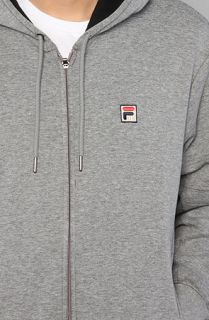 Fila The Two Tone Hoody in Heather Grey Black