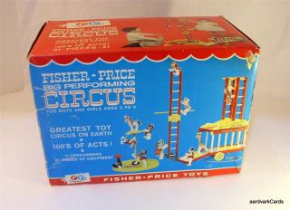 Fisher Price Vintage Big Performing Circus #900 1964 Complete In