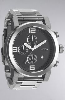 Nixon The Ride Sterling Silver Watch in Black