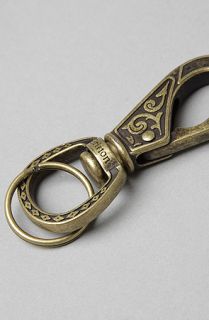 Brixton The Scroll Keychain in Antique Bronze