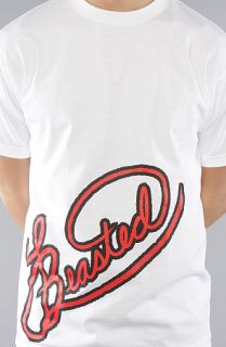 Beasted The Classic Beasted Scripty Tee in White Red Black  Karmaloop