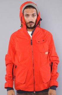 Supremebeing The Chute Jacket in Rescue Red