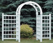 Dura Trel Grand Colonial Arbor and Wing Fence Kit