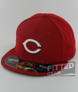  Reds Home Game Red White New Era 59Fifty MLB Fitted Hats Caps