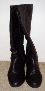 Fitzwell Womens Syrup Extra Wide Black Softy Calf Boots   13WW
