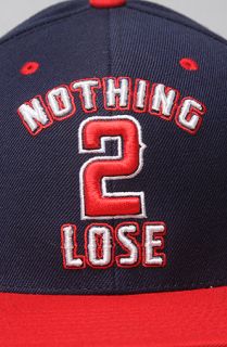 DGK The Nothing 2 Lose Snapback Cap in Navy Red