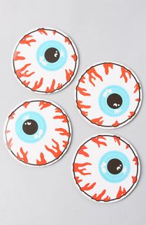 Mishka The Keep Watch 4Pack Drink Coasters in White