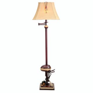  Floor Lamp Vintage Boat Motor Antique Red 65in Fishing Tackle Lamps