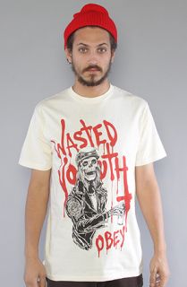 Obey The Wasted Youth Basic Tee in Natural