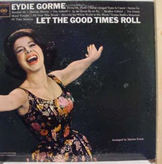 eydie gorme let the good times roll label format 33 rpm 12 lp mono