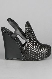 Jeffrey Campbell The Darian Shoe in Black Weave