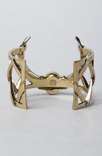 House of Harlow 1960 The Open Weave Horn Cuff with Stone  Karmaloop