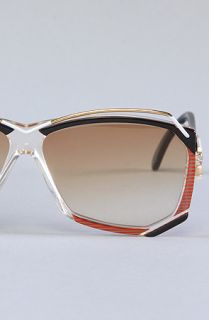 Vintage Eyewear The Cazal 188 Sunglasses in Clear Orange Blue