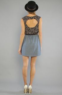 Obey The Ditsy Dress in Black Concrete