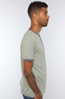 RVCA The Professor Henley in Ewok Green Heather