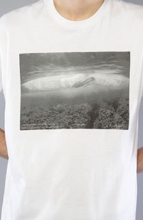 Nixon The Ducked Tee in White Concrete