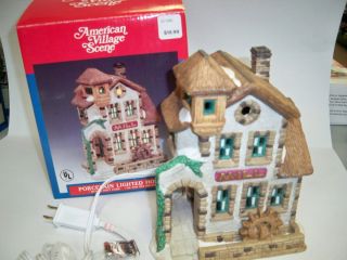  Village Scene Porcelain Lighted Building The Mill F w Woolworth