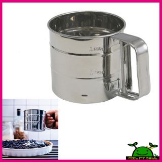 IKEA Flour Sifter Height 4 Stainless Steel New