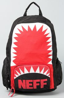 NEFF The Shark Backpack in Black Concrete