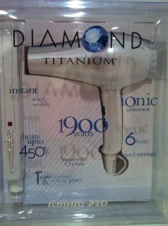 NEW BaByliss PRO DIAMOND TITANIUM IONIC 1900 WATT BLOW DRYER 1